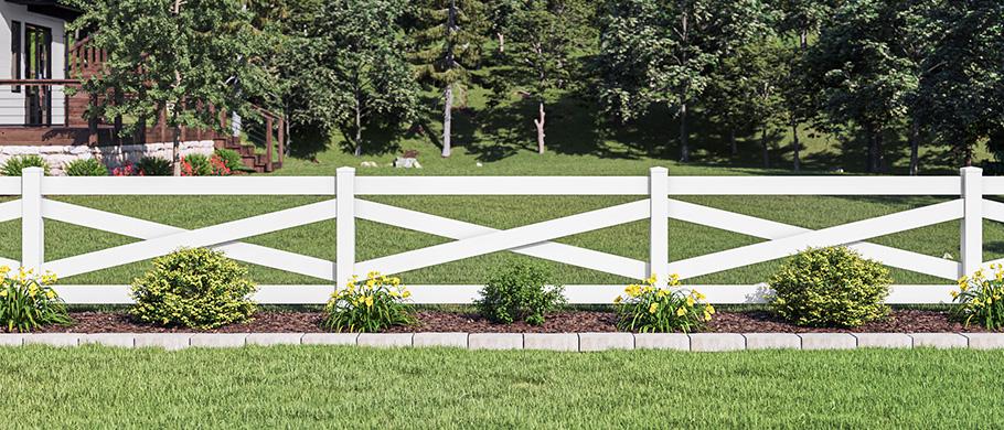 RANCH RAIL CROSSBUCK - aluminum,chain,automatic Fencing System