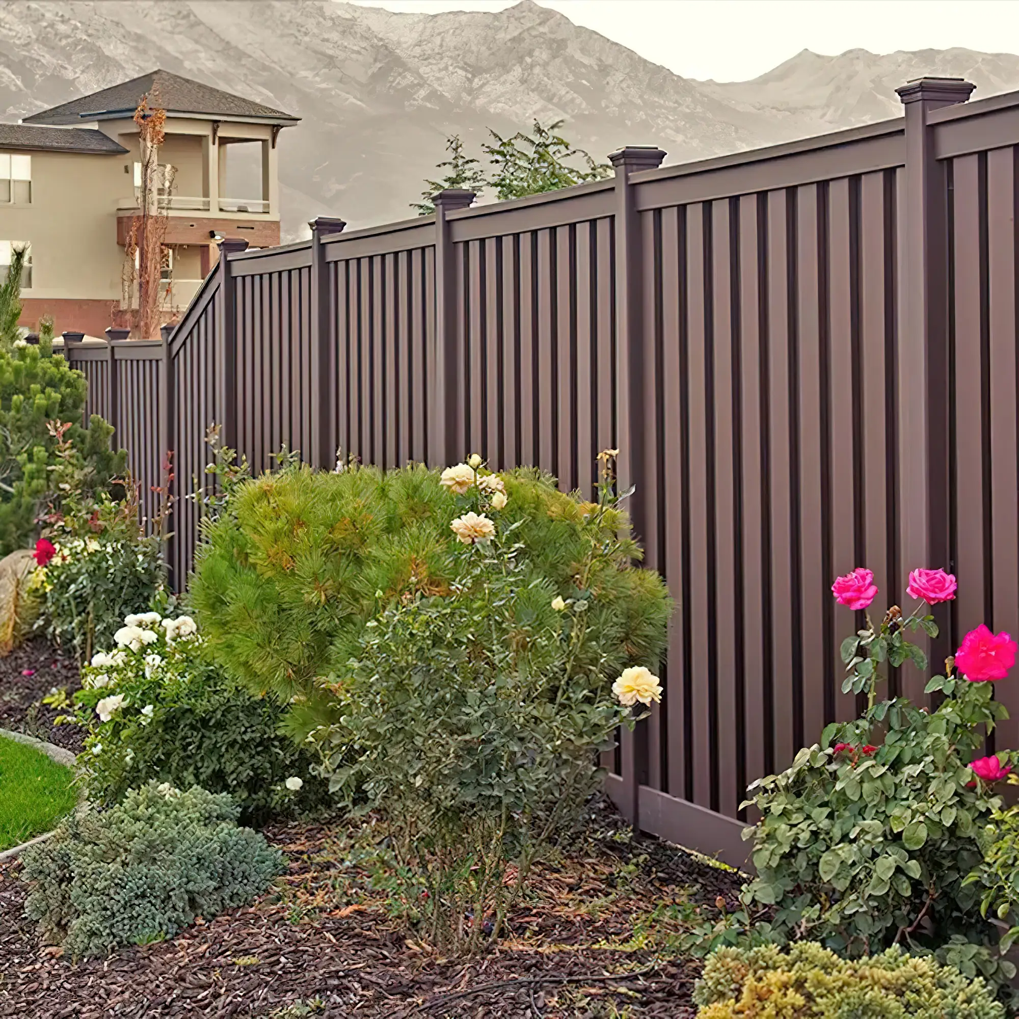 Premium performance composite fence installation