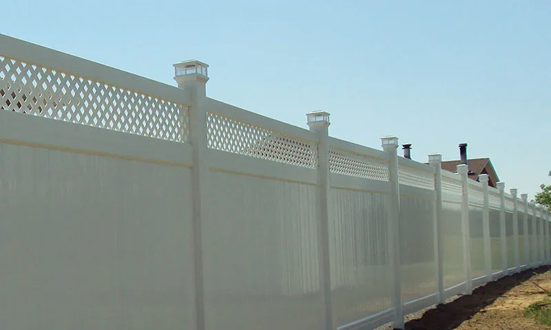 Solid Privacy Lattice - Premium Fencing System